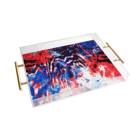 Caleb Troy Techno Zebra Stars 2 Acrylic Tray