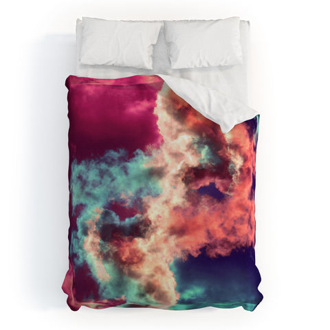 Caleb Troy Yin Yang Painted Clouds Duvet Cover