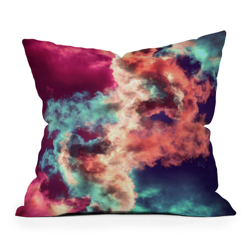 Caleb Troy Yin Yang Painted Clouds Outdoor Throw Pillow