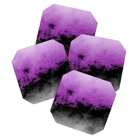 Caleb Troy Zero Visibility Radiant Orchid Coaster Set