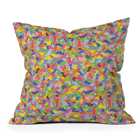 Caligrafica Sprinkles Outdoor Throw Pillow