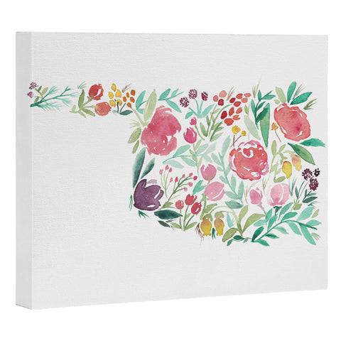 Calliegraf_Ink Bloomin Oklahoma Art Canvas