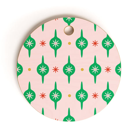 Camilla Foss Baubles and Stars Cutting Board Round
