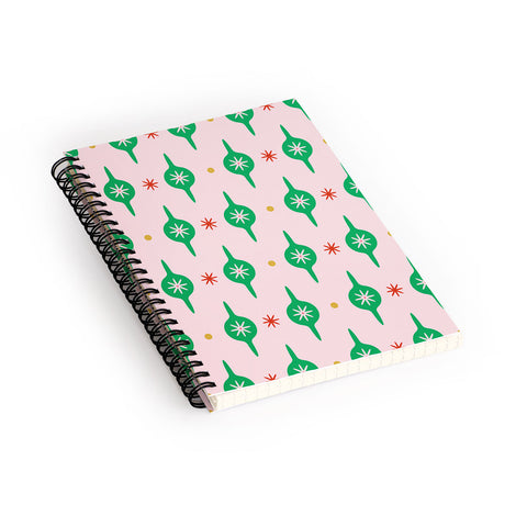 Camilla Foss Baubles and Stars Spiral Notebook