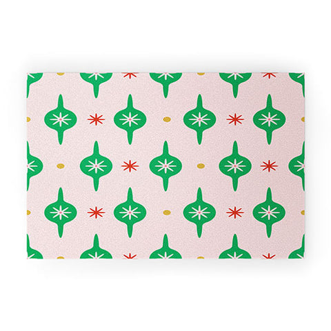 Camilla Foss Baubles and Stars Welcome Mat