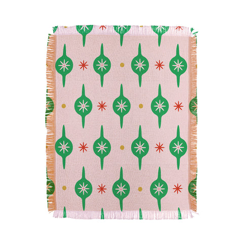 Camilla Foss Baubles and Stars Throw Blanket