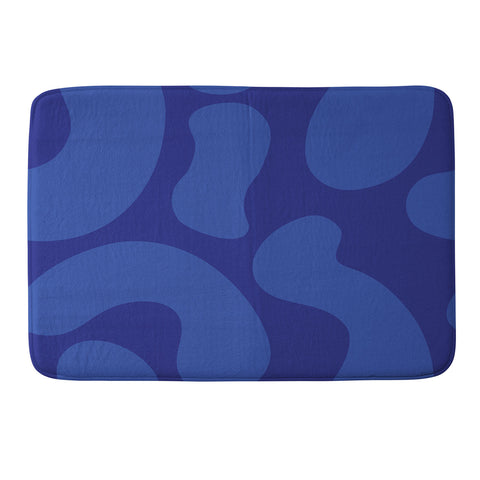 Camilla Foss Blue Pebble Memory Foam Bath Mat