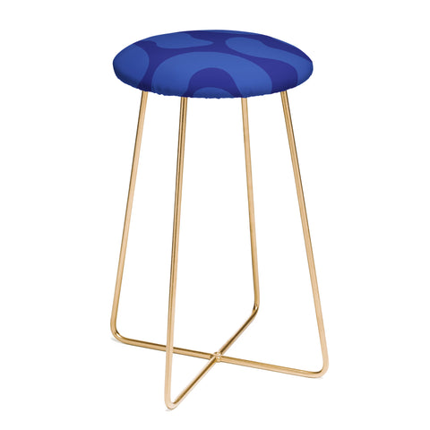 Camilla Foss Blue Pebble Counter Stool