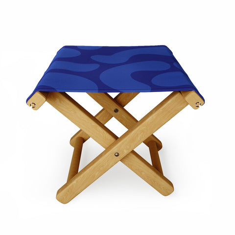 Camilla Foss Blue Pebble Folding Stool
