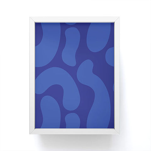 Camilla Foss Blue Pebble Framed Mini Art Print