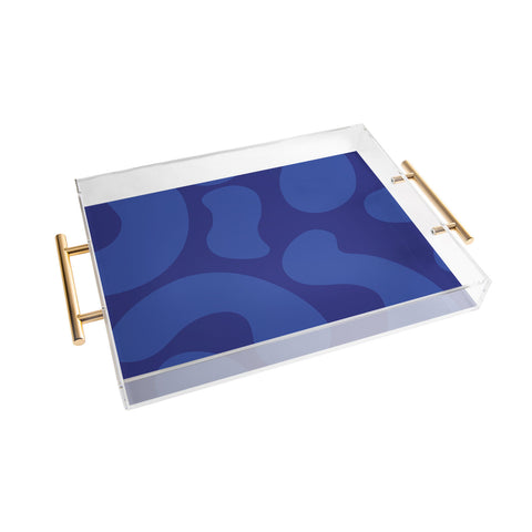 Camilla Foss Blue Pebble Acrylic Tray