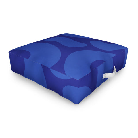 Camilla Foss Blue Pebble Outdoor Floor Cushion