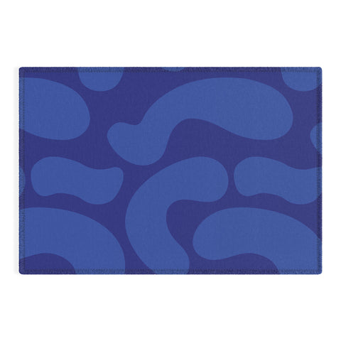 Camilla Foss Blue Pebble Outdoor Rug