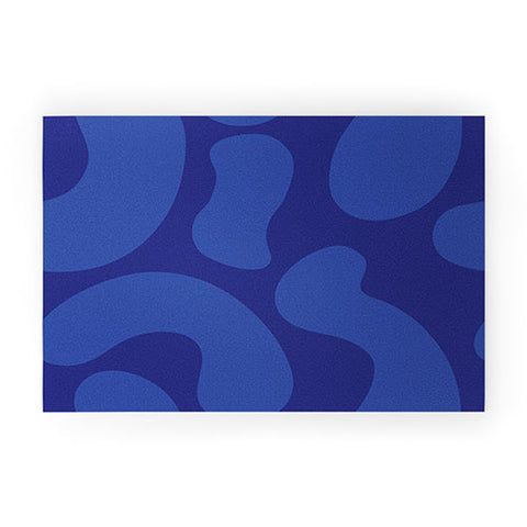 Camilla Foss Blue Pebble Welcome Mat
