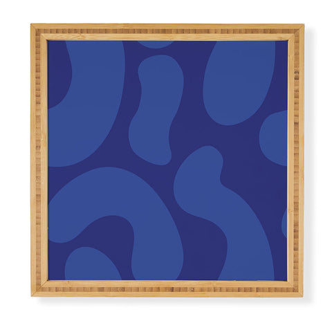 Camilla Foss Blue Pebble Framed Wall Art