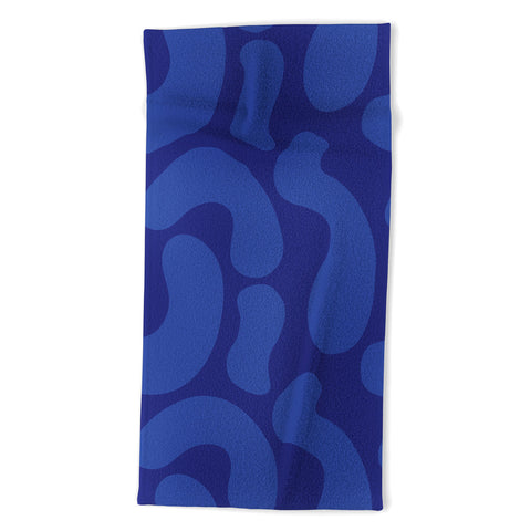 Camilla Foss Blue Pebble Beach Towel