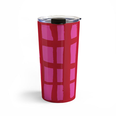 Camilla Foss Bold and Checkered Travel Mug