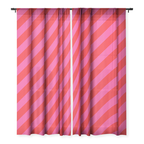Camilla Foss Bold Stripes Sheer Window Curtain