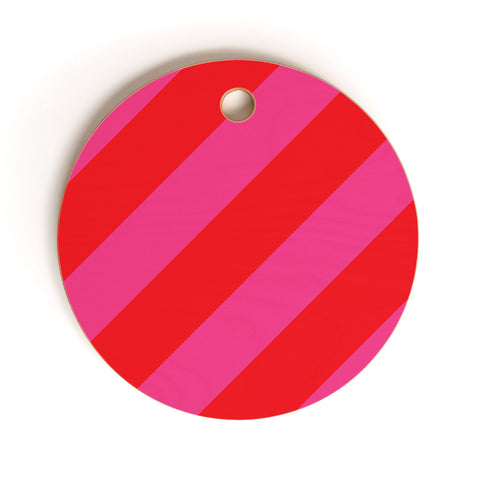 Camilla Foss Bold Stripes Cutting Board Round