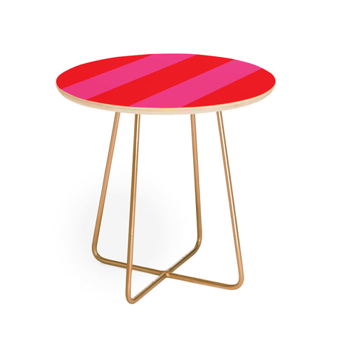 Camilla Foss Bold Stripes Round Side Table