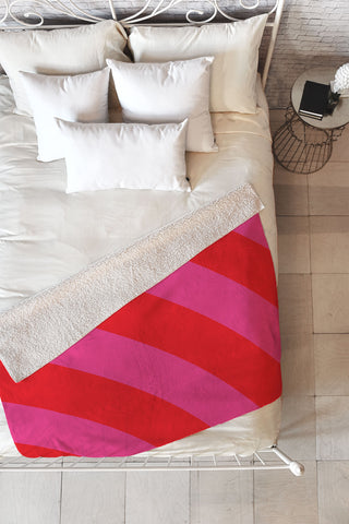 Camilla Foss Bold Stripes Fleece Throw Blanket