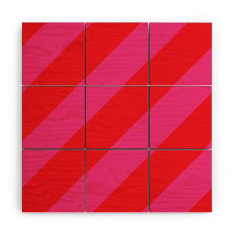 Camilla Foss Bold Stripes Wood Wall Mural