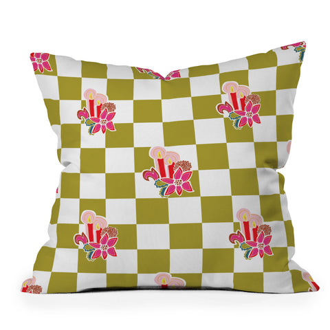 Camilla Foss Candles Throw Pillow