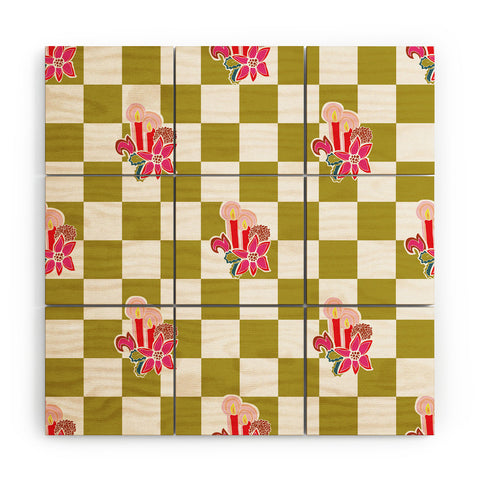 Camilla Foss Candles Wood Wall Mural