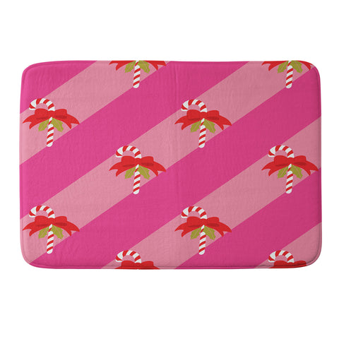 Camilla Foss Candy Cane Memory Foam Bath Mat