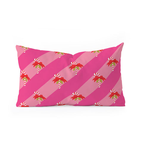 Camilla Foss Candy Cane Oblong Throw Pillow