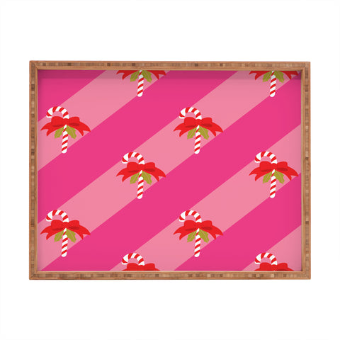 Camilla Foss Candy Cane Rectangular Tray