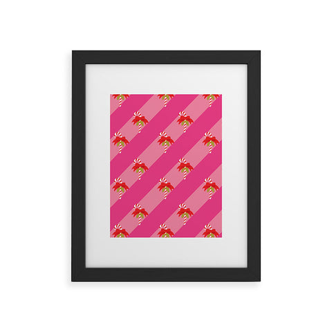 Camilla Foss Candy Cane Framed Art Print