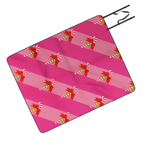 Camilla Foss Candy Cane Picnic Blanket