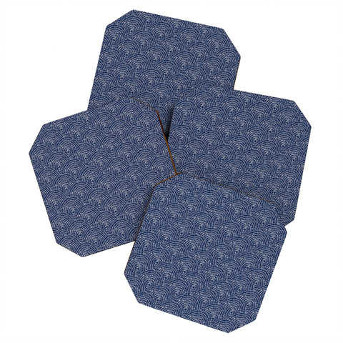 Camilla Foss Circles in Blue III Coaster Set