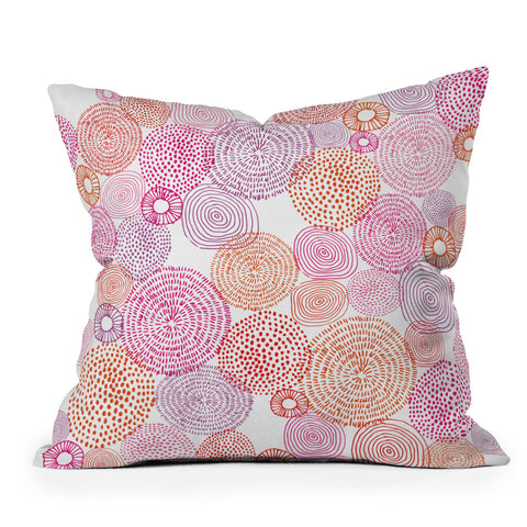 Camilla Foss Circles In Colours I Outdoor Throw Pillow