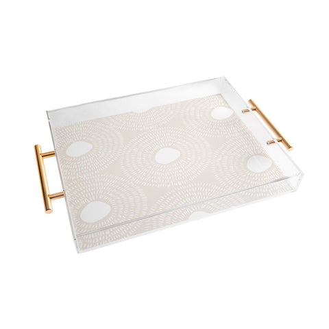 Camilla Foss Circles in Light Pink II Acrylic Tray