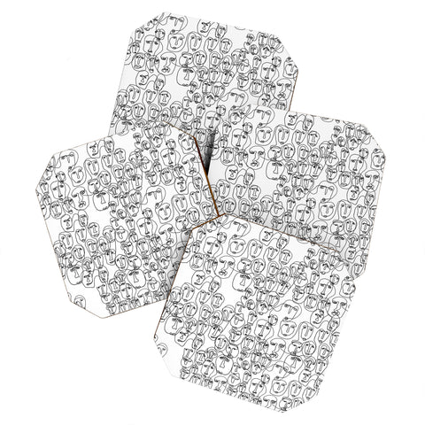 Camilla Foss Faces Coaster Set