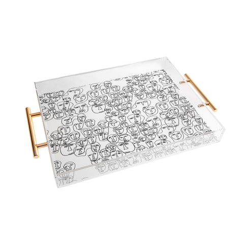 Camilla Foss Faces Acrylic Tray