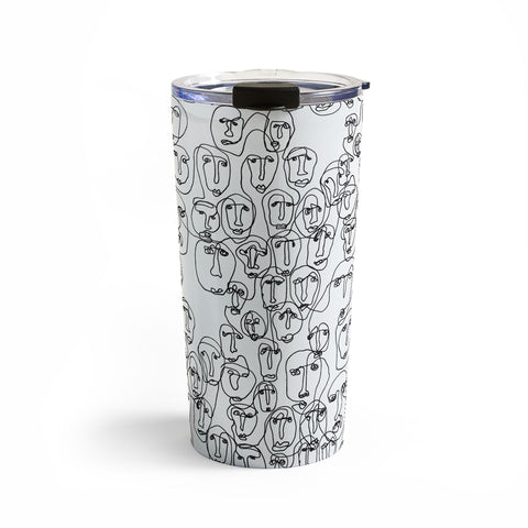 Camilla Foss Faces Travel Mug