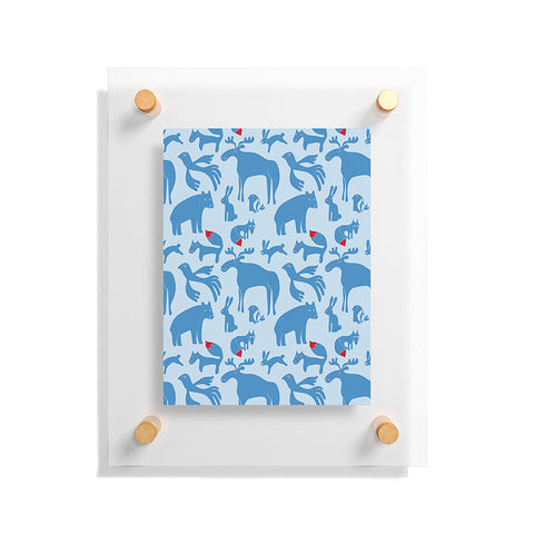 Camilla Foss Folktale Animals Floating Acrylic Print