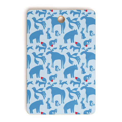 Camilla Foss Folktale Animals Cutting Board Rectangle