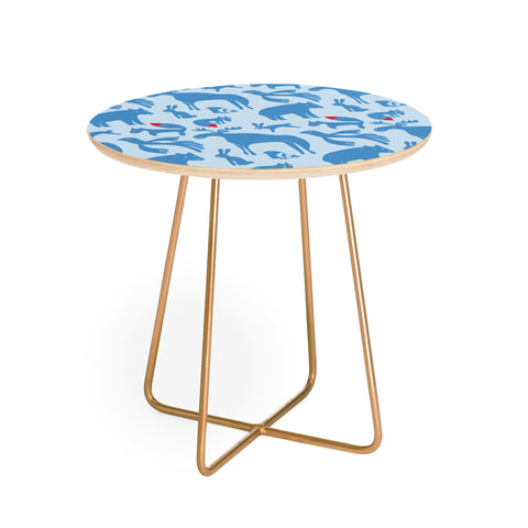Camilla Foss Folktale Animals Round Side Table