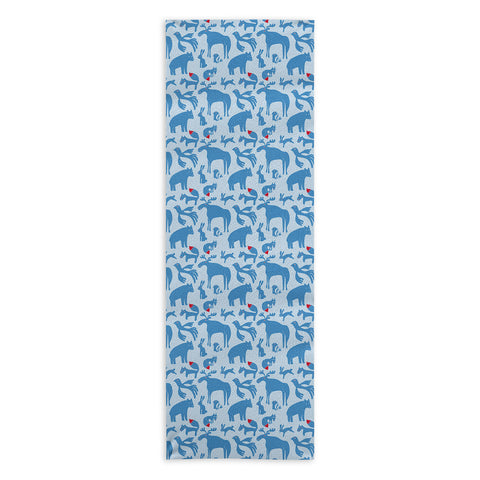 Camilla Foss Folktale Animals Yoga Towel