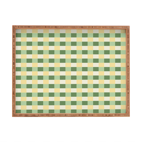 Camilla Foss Folktale Gingham Rectangular Tray