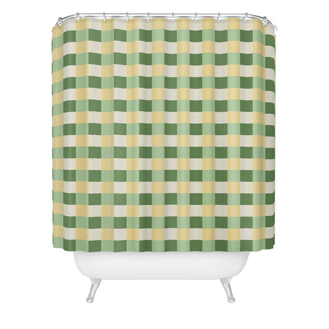 Camilla Foss Folktale Gingham Shower Curtain