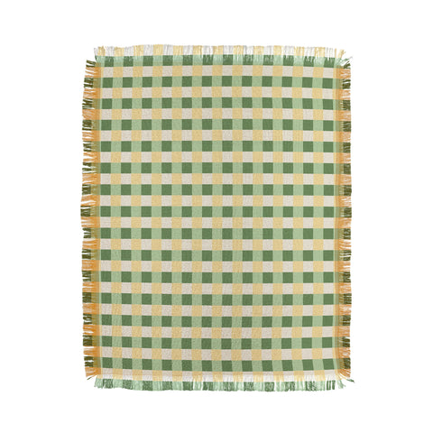 Camilla Foss Folktale Gingham Throw Blanket