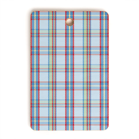 Camilla Foss Folktale Plaid Cutting Board Rectangle