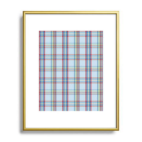 Camilla Foss Folktale Plaid Metal Framed Art Print
