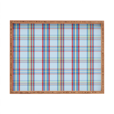 Camilla Foss Folktale Plaid Rectangular Tray