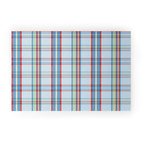 Camilla Foss Folktale Plaid Welcome Mat